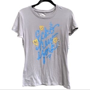 Ecko metallic New York grey cotton T-shirt. New!